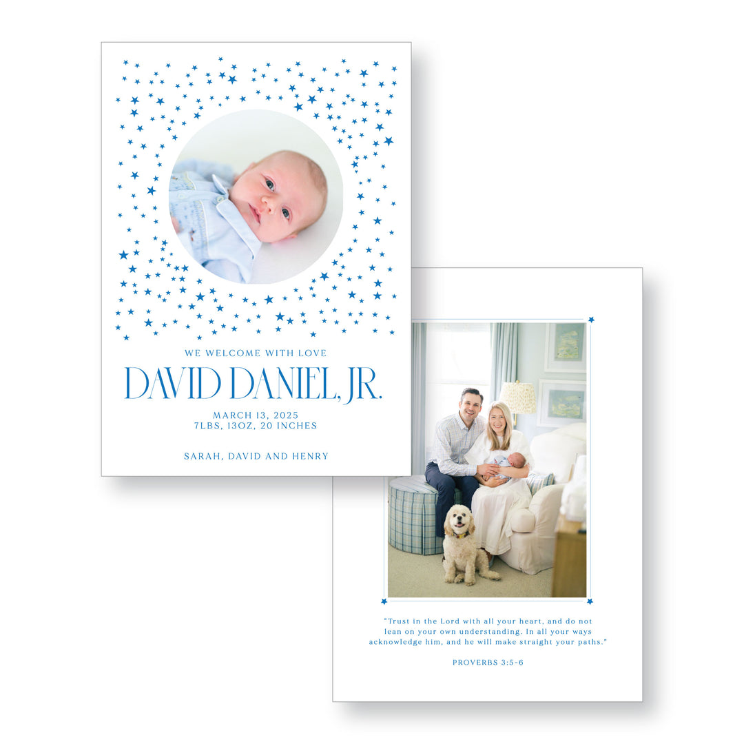 Starburst Birth Announcement