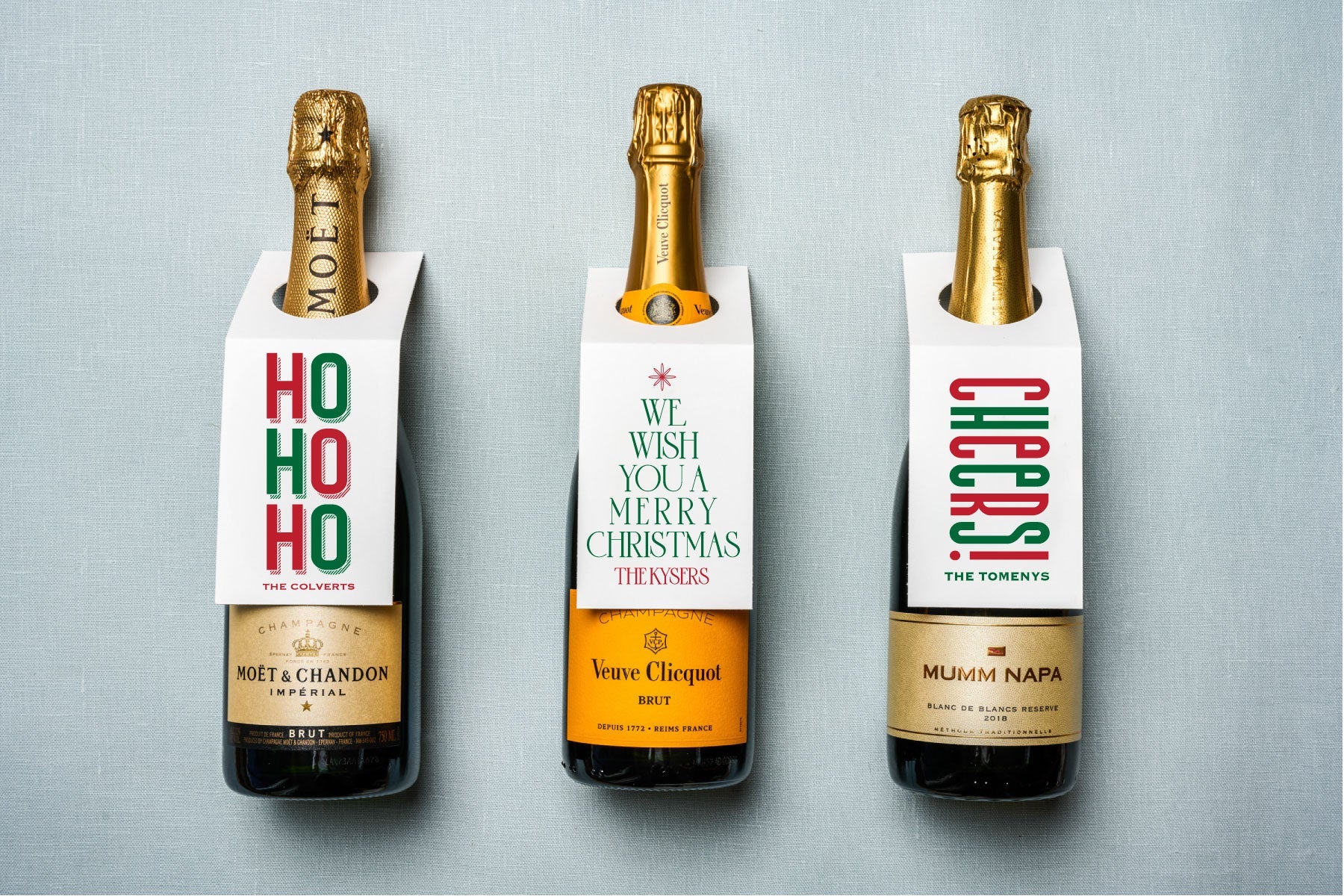 Holiday Wine Tags
