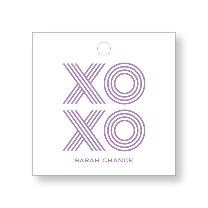 XOXO Retro Tag, Square