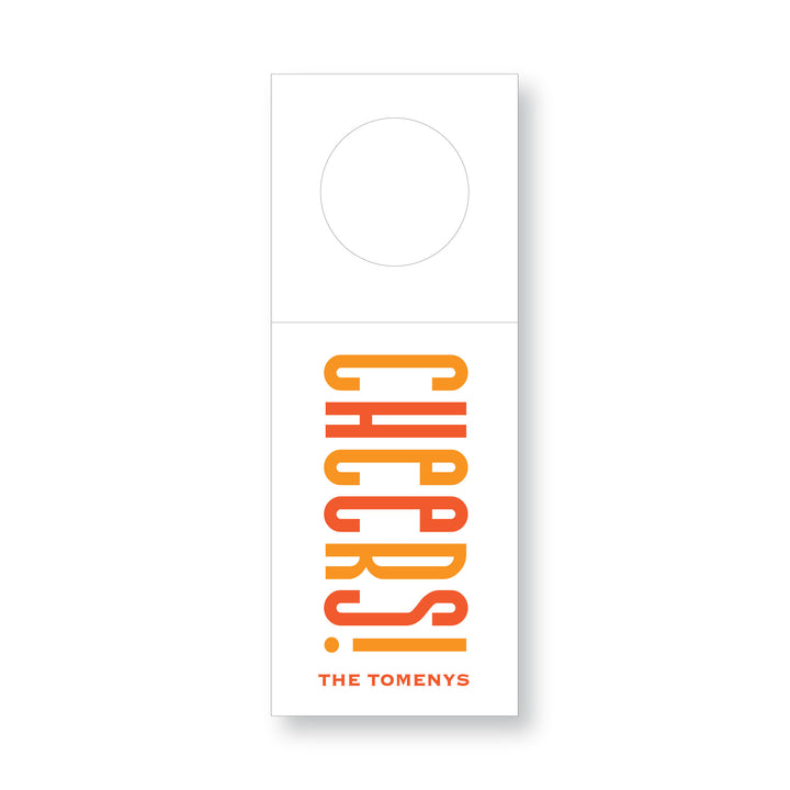 Cheers Wine Tag
