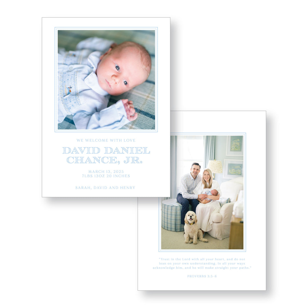 Deco Birth Announcement