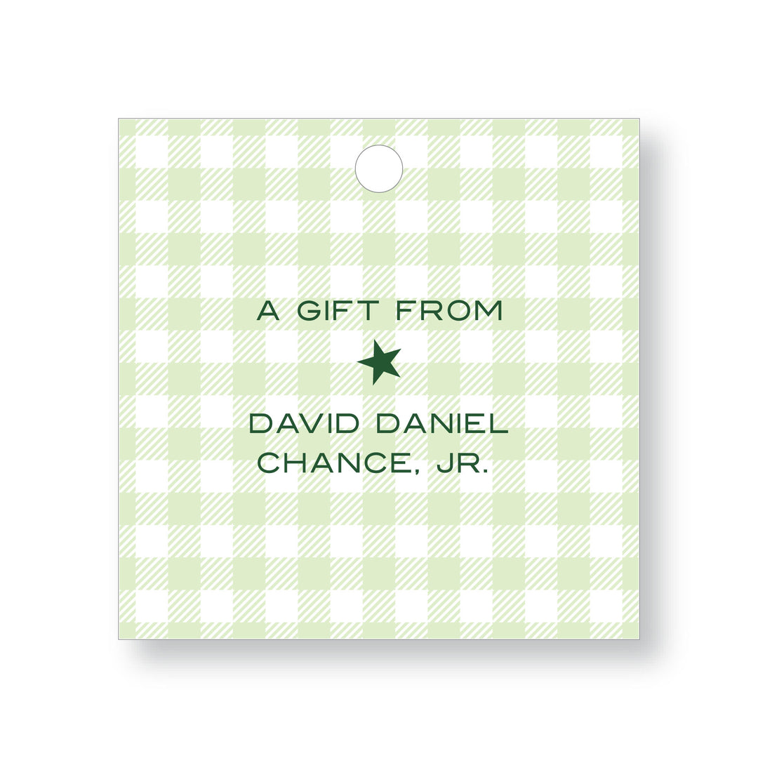 Gingham Tag