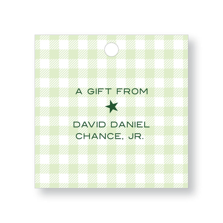 Gingham Tag