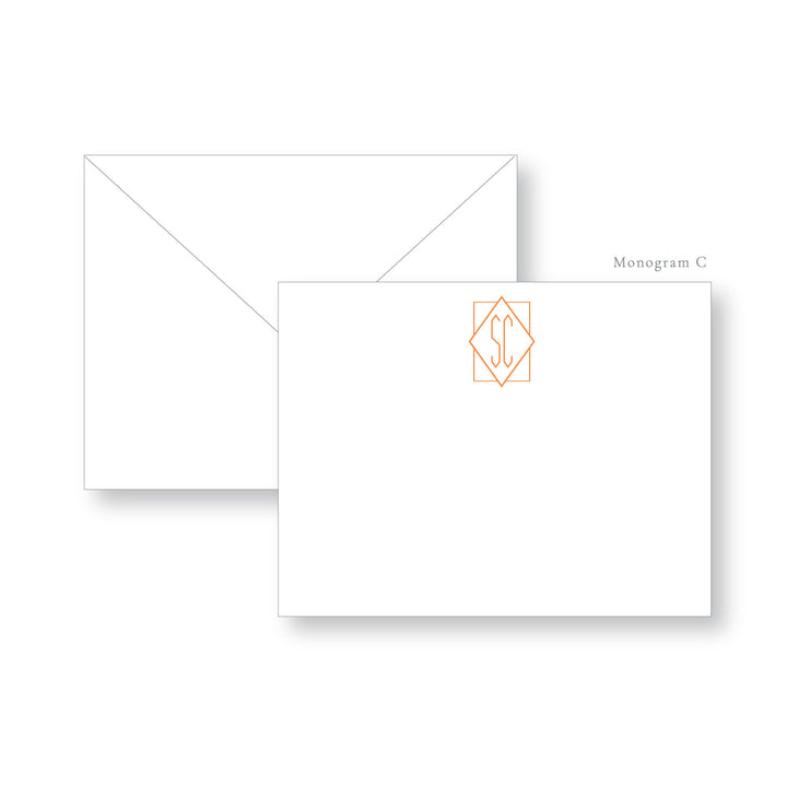 Monogram Note Card