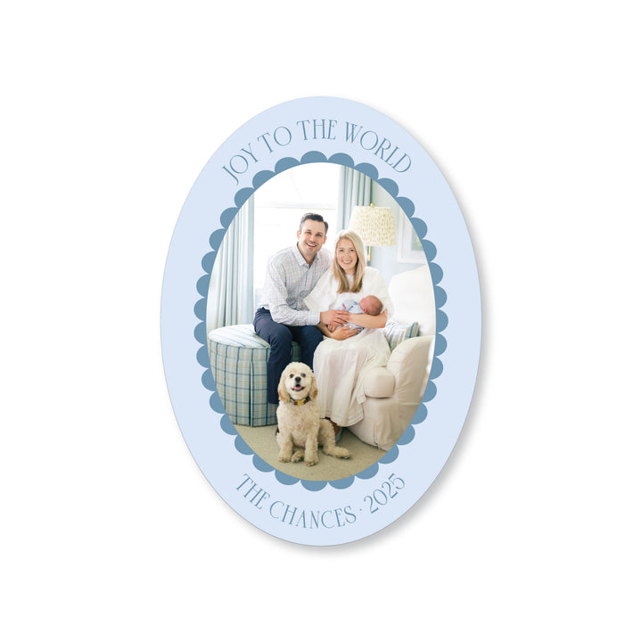 Oval Scallop Card