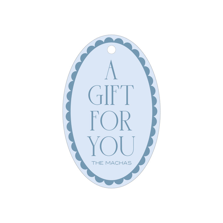 Oval Scallop Tag