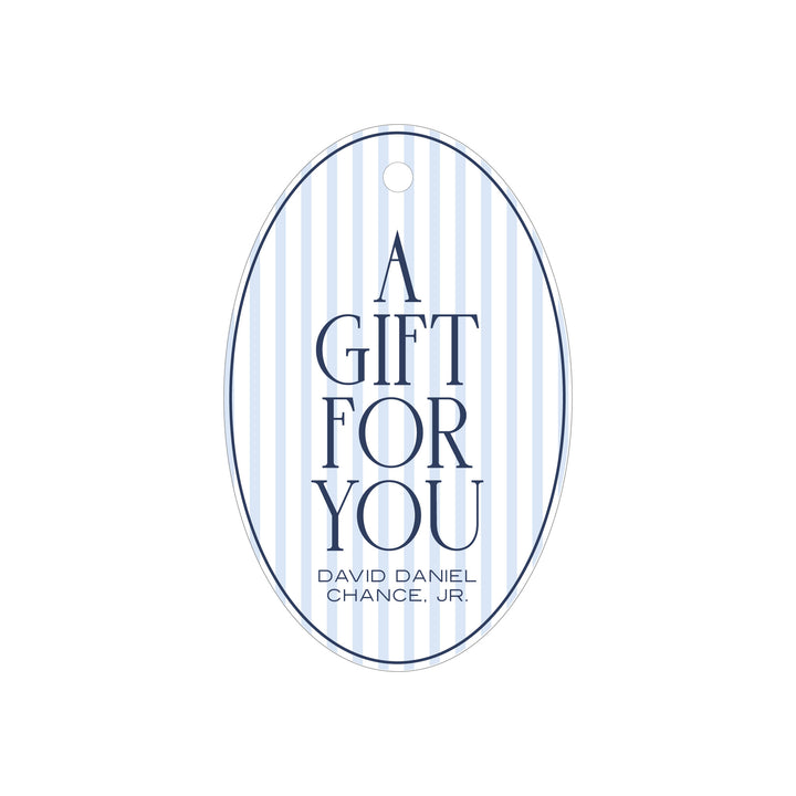 Oval Stripe Tag