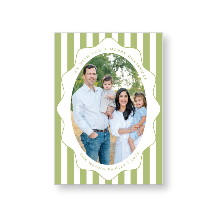 Oval Stripe Card