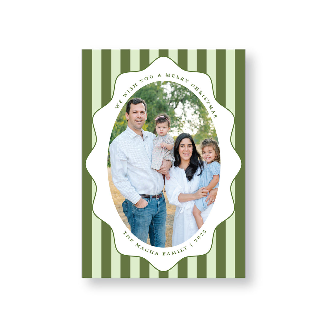 Oval Stripe Card