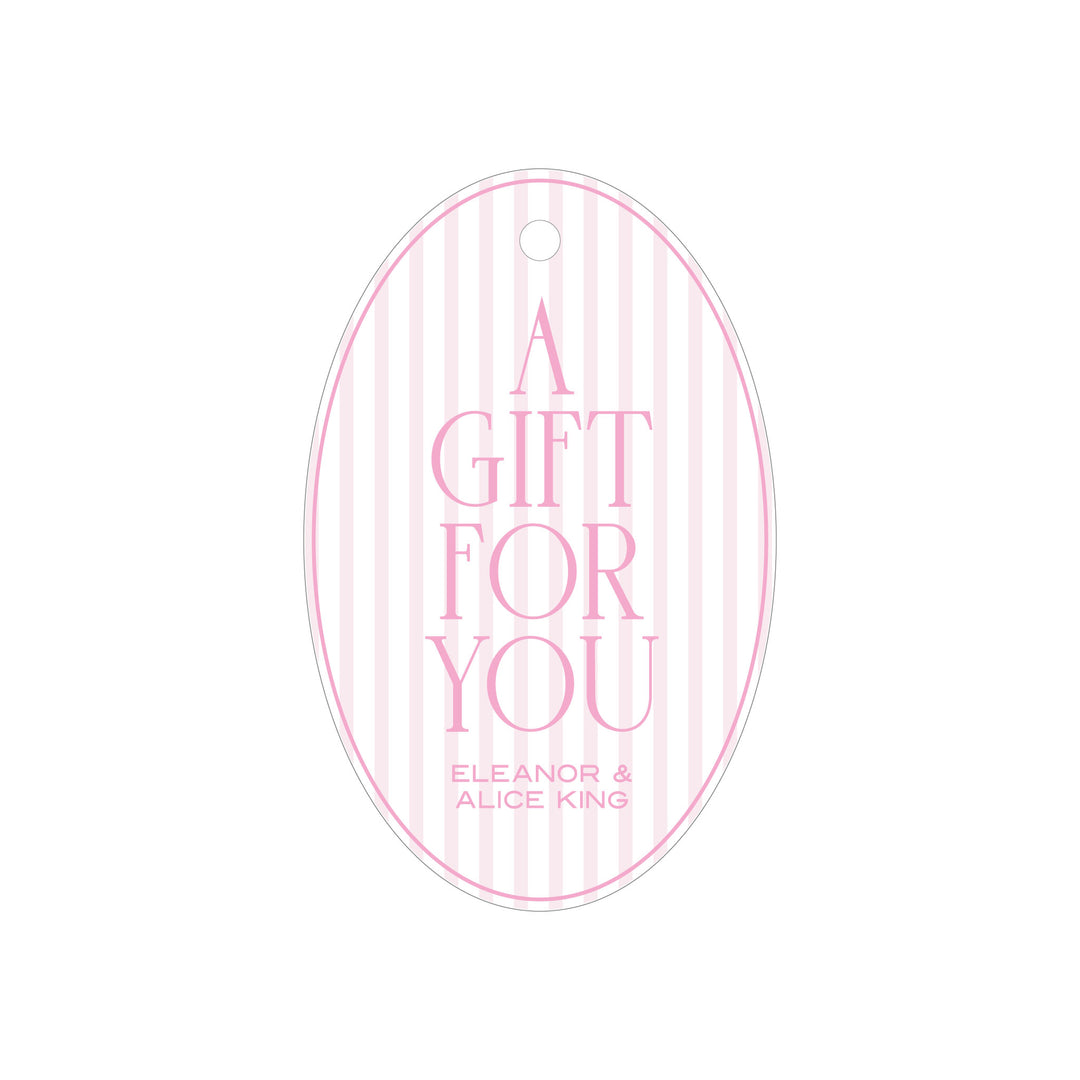 Oval Stripe Tag