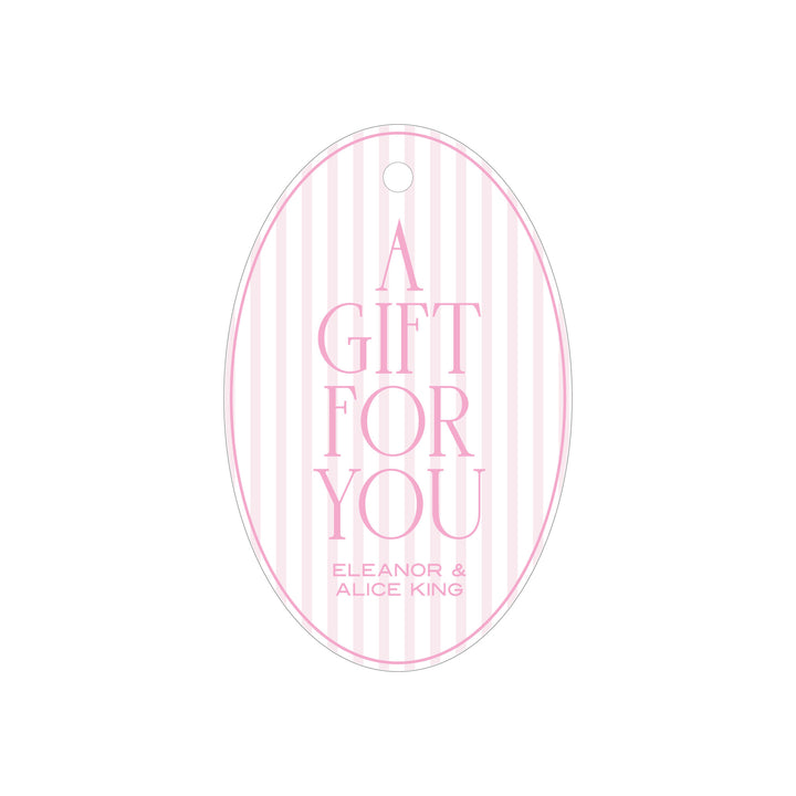 Oval Stripe Tag