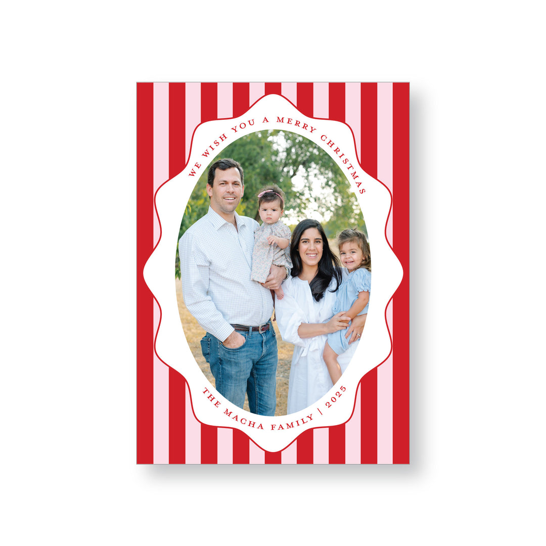 Oval Stripe Card