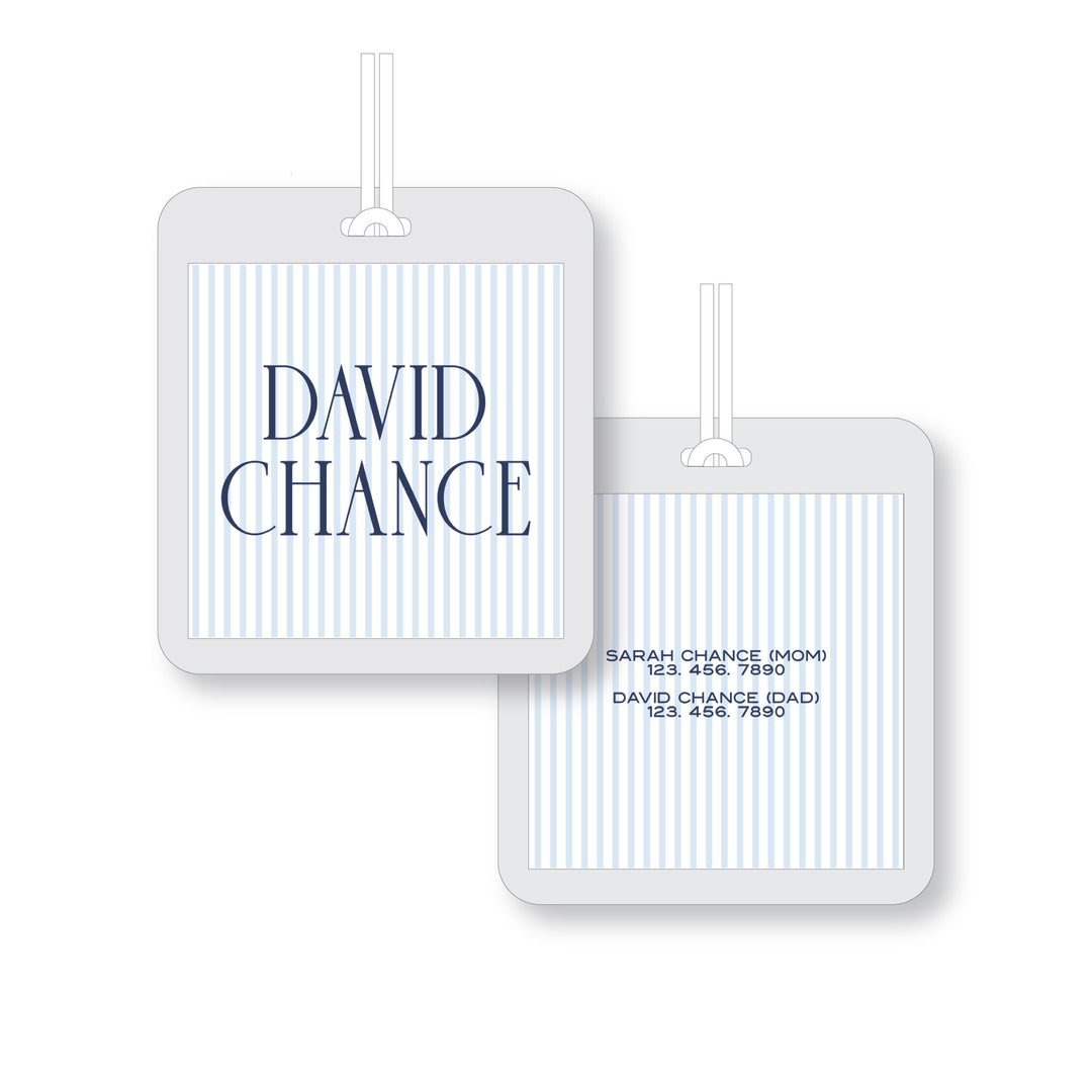 Seersucker Laminated Tag