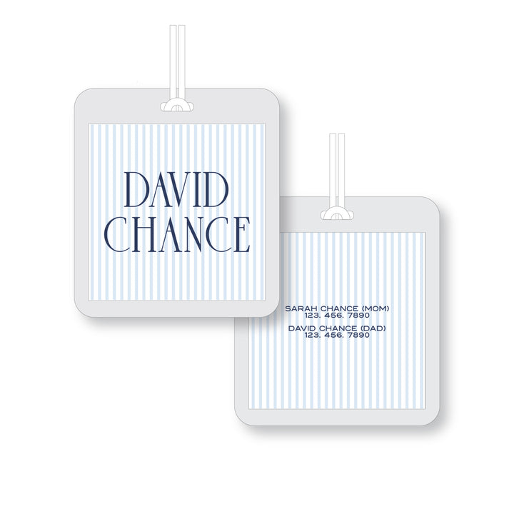 Seersucker Laminated Tag