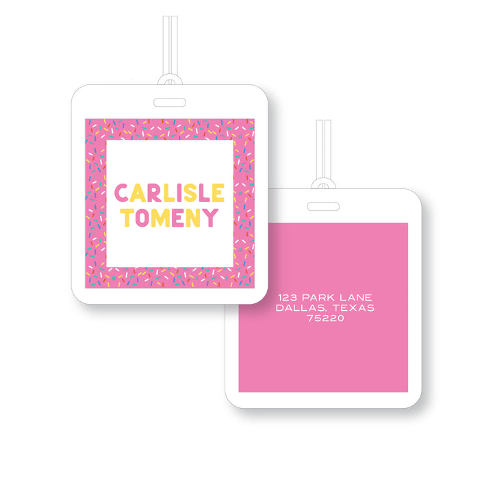 Sprinkles Laminated Tag