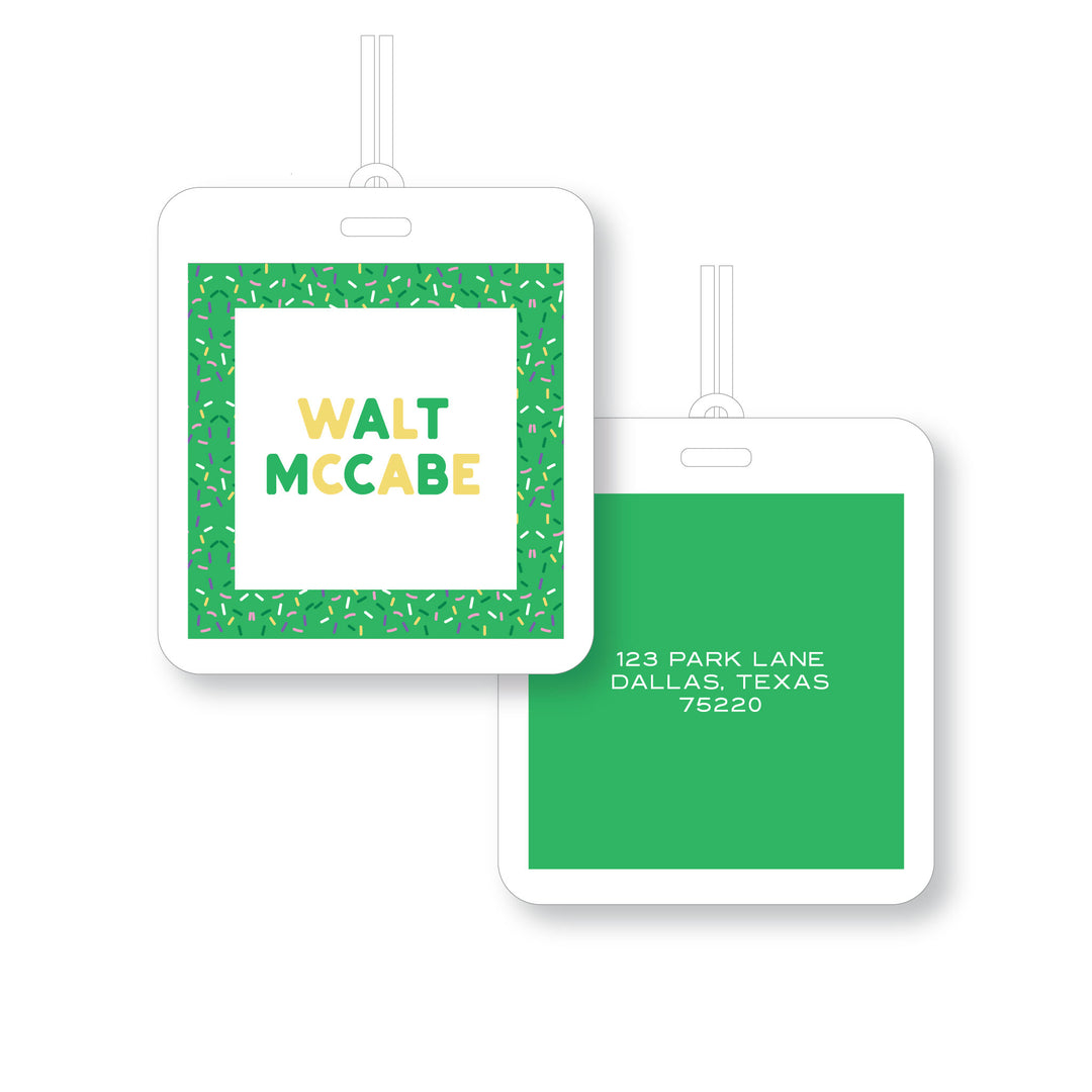 Sprinkles Laminated Tag
