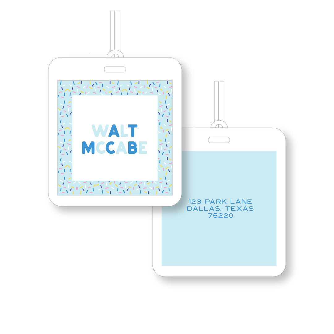 Sprinkles Laminated Tag