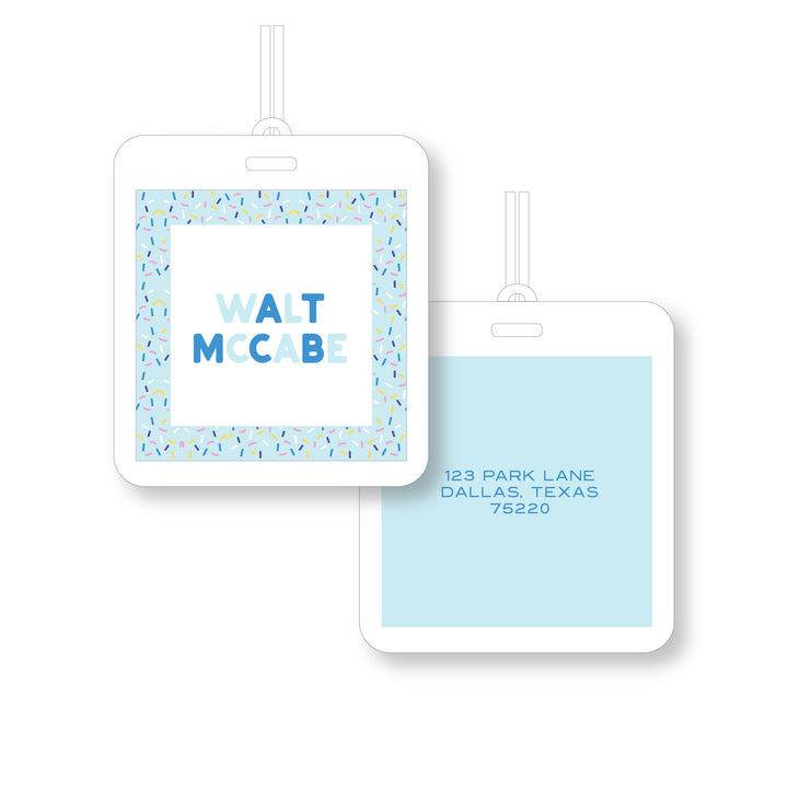 Sprinkles Laminated Tag