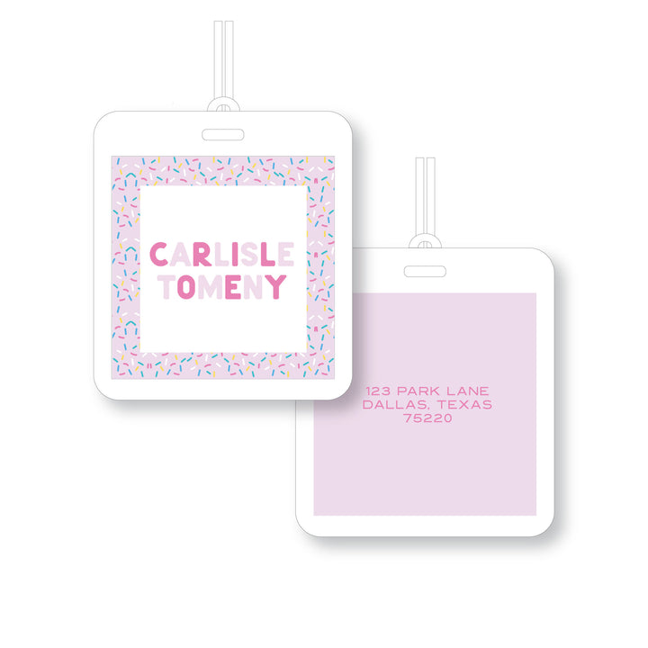 Sprinkles Laminated Tag