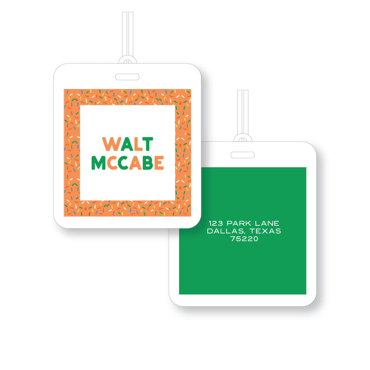 Sprinkles Laminated Tag
