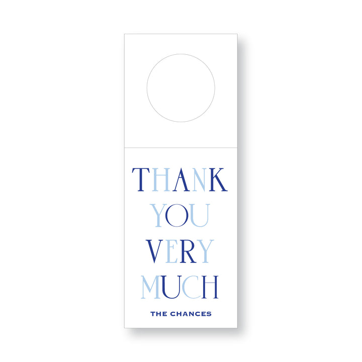 Thank You Wine Tag