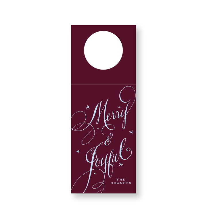 Tara Jones Calligraphy Wine Tag