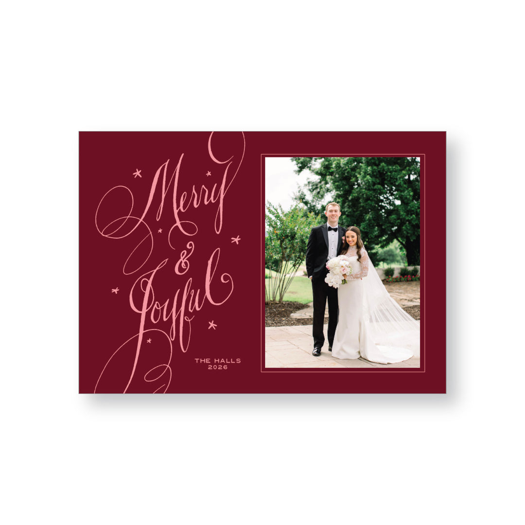 Tara Jones Calligraphy Card, Vertical
