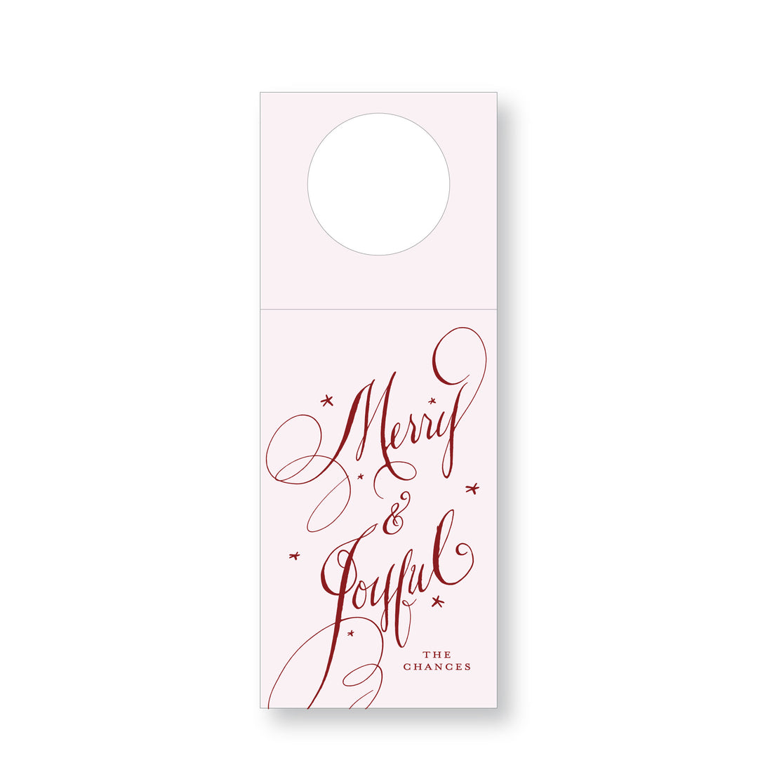 Tara Jones Calligraphy Wine Tag