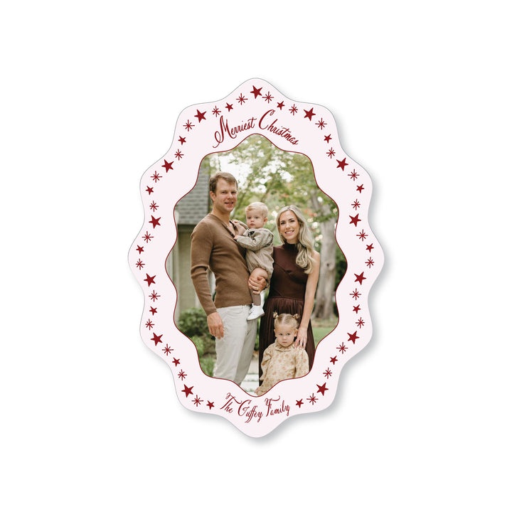 Wavy Oval Star Card