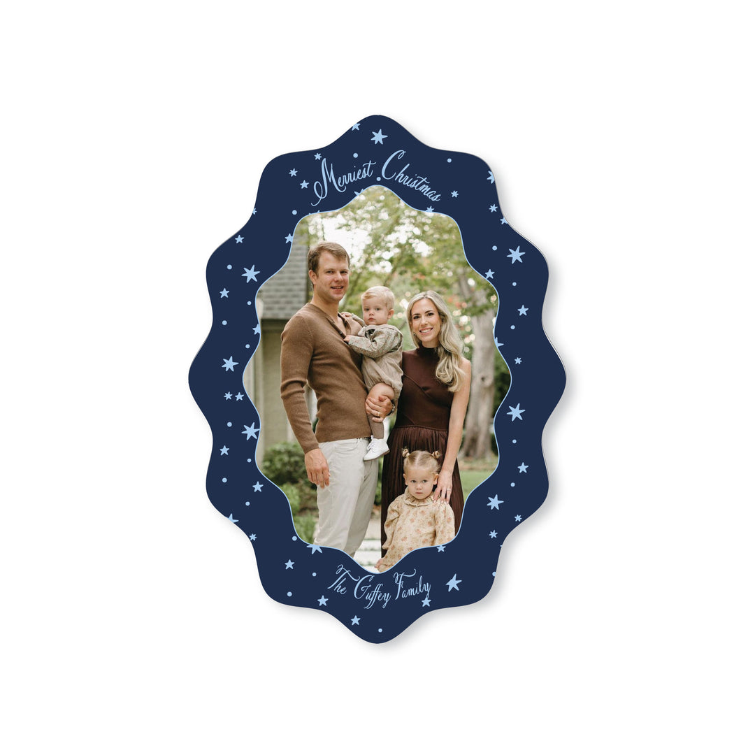 Wavy Oval Starry Card