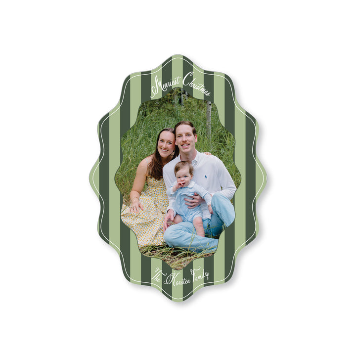 Wavy Oval Stripe Card