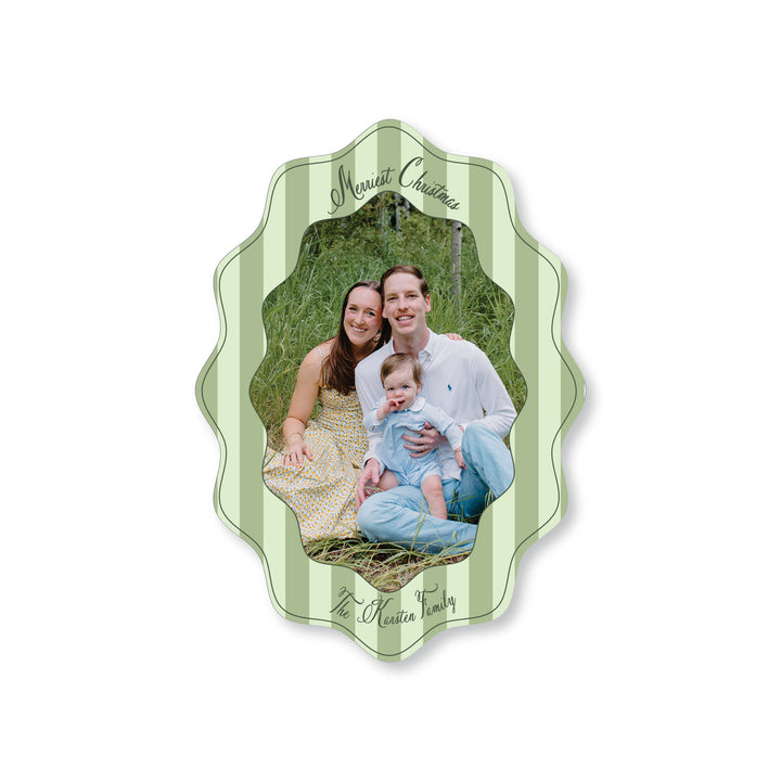 Wavy Oval Stripe Card