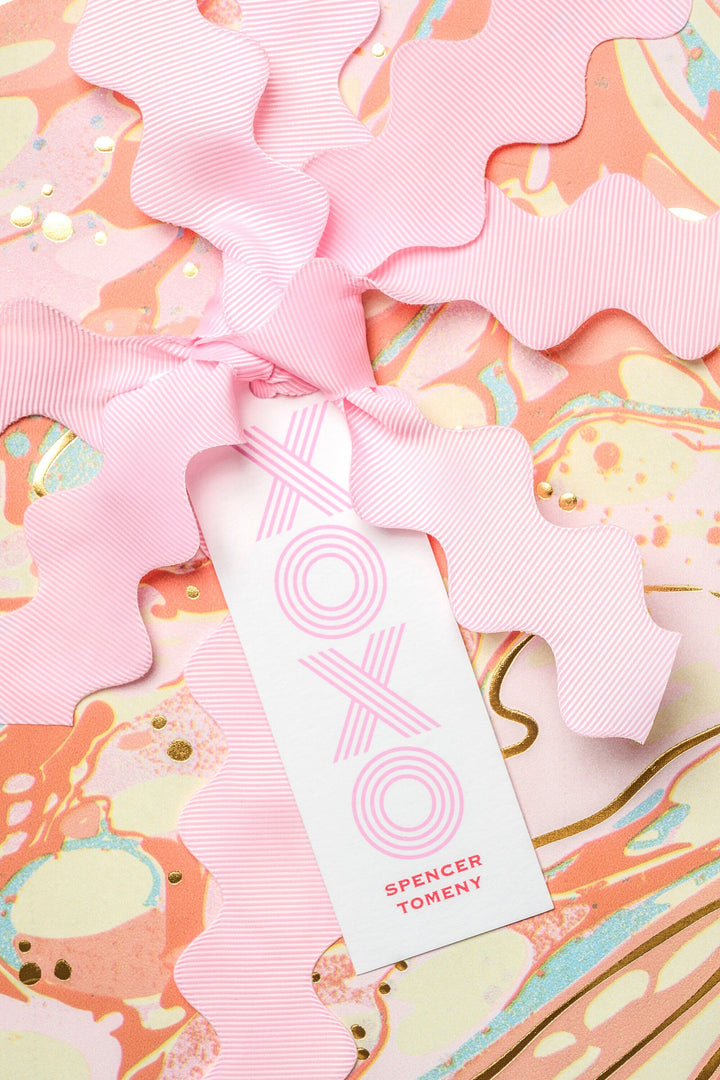 XOXO Retro Tag, Rectangle